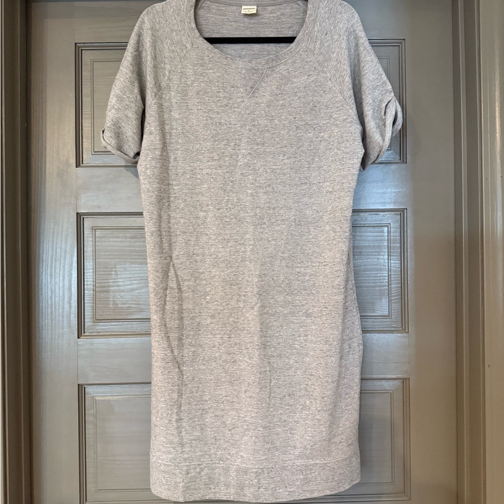 Gray Short Sleeve Dress